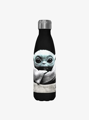 Star Wars The Mandalorian Look Casual Black Stainless Steel Water Bottle