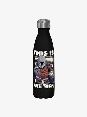 Star Wars The Mandalorian The Way Black Stainless Steel Water Bottle