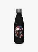 Star Wars Bobba Floral Black Stainless Steel Water Bottle