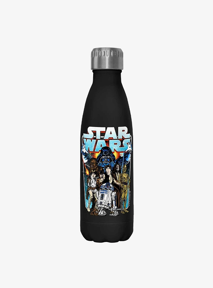 Star Wars Classic Battle Black Stainless Steel Water Bottle