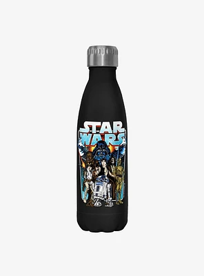 Star Wars Classic Battle Black Stainless Steel Water Bottle