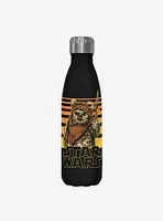 Star Wars Ewok Gradient Black Stainless Steel Water Bottle