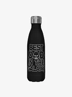 Star Wars Galaxy Dad Black Stainless Steel Water Bottle