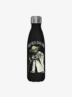 Star Wars Green Dad Black Stainless Steel Water Bottle