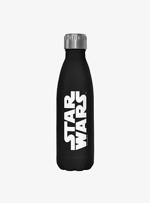Star Wars Simplest Logo Black Stainless Steel Water Bottle