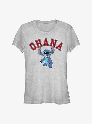 Disney Lilo & Stitch Ohana Collegiate Girls T-Shirt