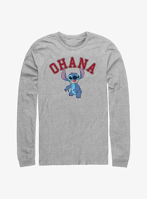 Disney Lilo & Stitch Ohana Collegiate Long-Sleeve T-Shirt