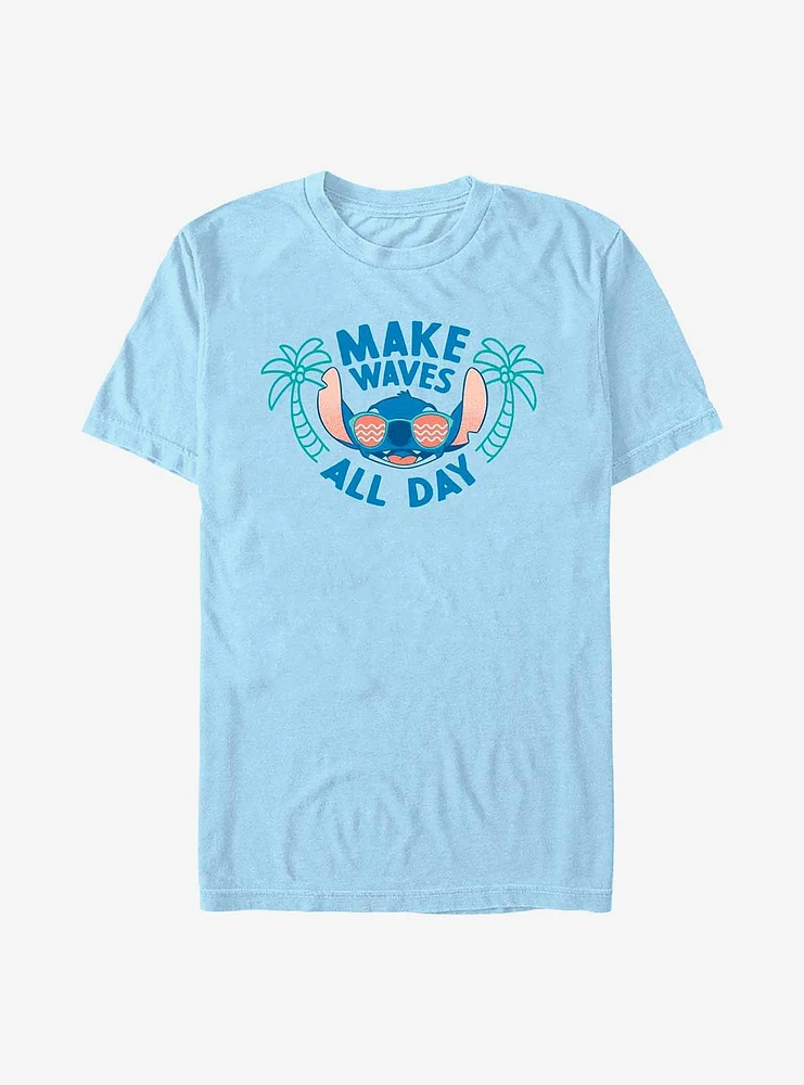 Disney Lilo & Stitch Make Waves All Day T-Shirt