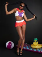 Sailor Moon Mars Cosplay Skirted Swim Bottoms