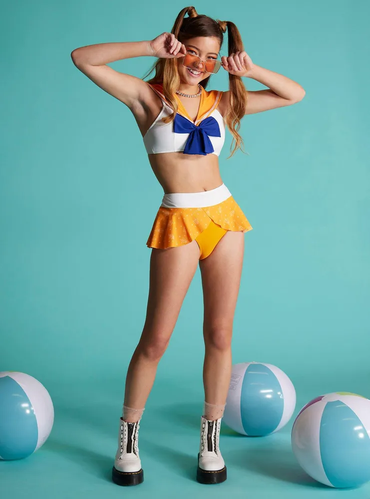 Sailor Moon Venus Cosplay Skirted Swim Bottoms