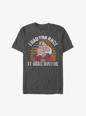 Disney Snow White And The Seven Dwarfs Grumpy No Fun T-Shirt