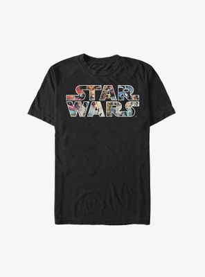 Star Wars Epic Collage Logo T-Shirt