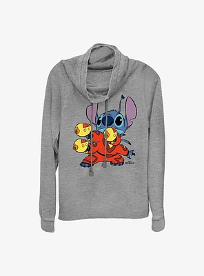 Disney Lilo & Stitch Stick 'Em Up Cowl Neck Long-Sleeve Top