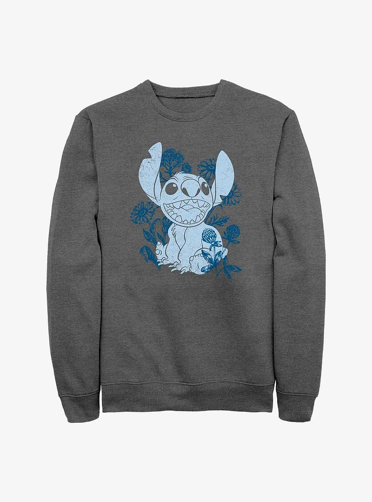 Disney Lilo & Stitch Floral Sketch Sweatshirt