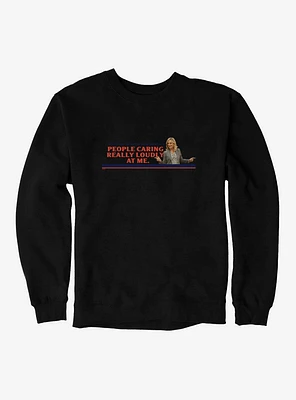 Parks And Recreation People Caring Loudly Sweatshirt