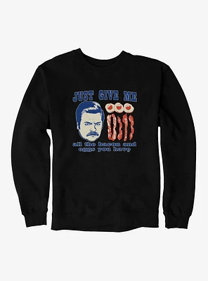 Parks And Recreation Ron Breakfast Sweatshirt