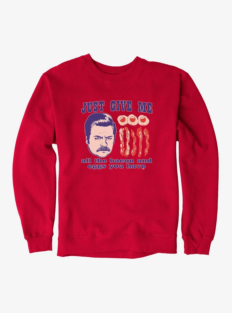 Parks And Recreation Ron Breakfast Sweatshirt