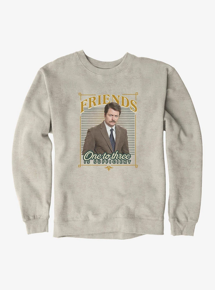 Parks And Recreation Sufficient Friends Sweatshirt