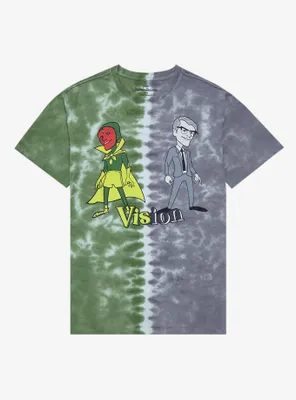 Marvel WandaVision Vision Split-Dye Couples T-Shirt - BoxLunch Exclusive