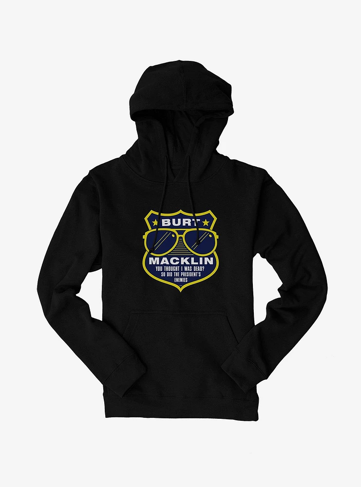 Parks And Recreation Burt Macklin Badge Hoodie