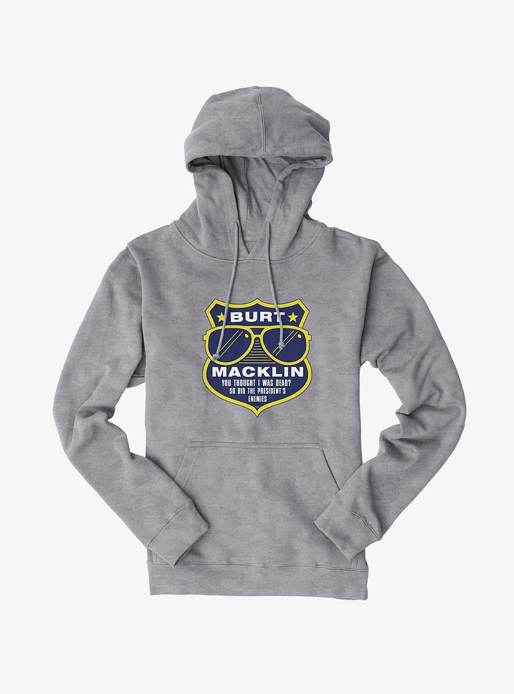 Parks And Recreation Burt Macklin Badge Hoodie