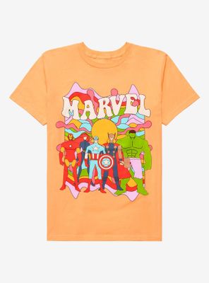 Marvel Avengers Groovy Women's T-Shirt - BoxLunch Exclusive