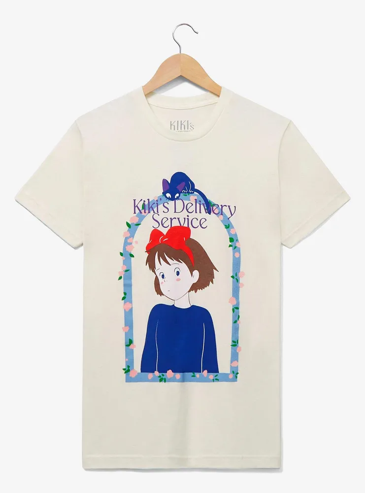 Studio Ghibli Kiki's Delivery Service Floral Kiki Portrait Women's T-Shirt - BoxLunch Exclusive