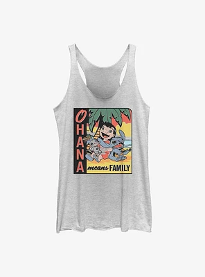 Disney Lilo & Stitch Ohana Means Family Beach Girls Tank