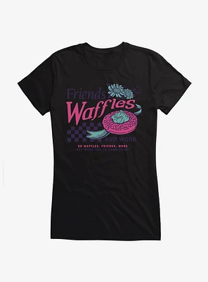 Parks And Recreation Friends Waffles Work Girls T-Shirt