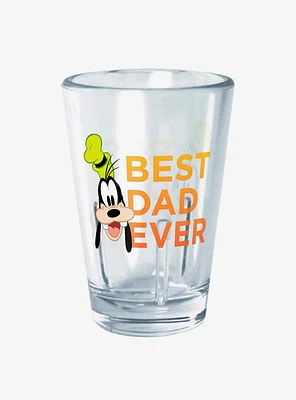 Disney Mickey Mouse Goofy Best Dad Ever Mini Glass