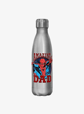 Marvel Spider-Man Amazing Dad Stainless Steel Water Bottle