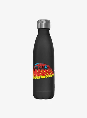 Marvel Spider-Man Spidey Logo Stainless Steel Water Bottle