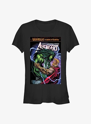 Marvel She Hulk And Thor Embrace Girls T-Shirt