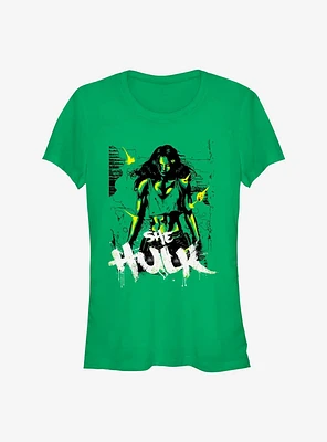 Marvel She Hulk Invincible Green Girls T-Shirt