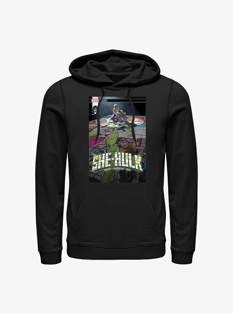 Marvel She Hulk Puzzle Comic Cover Hoodie