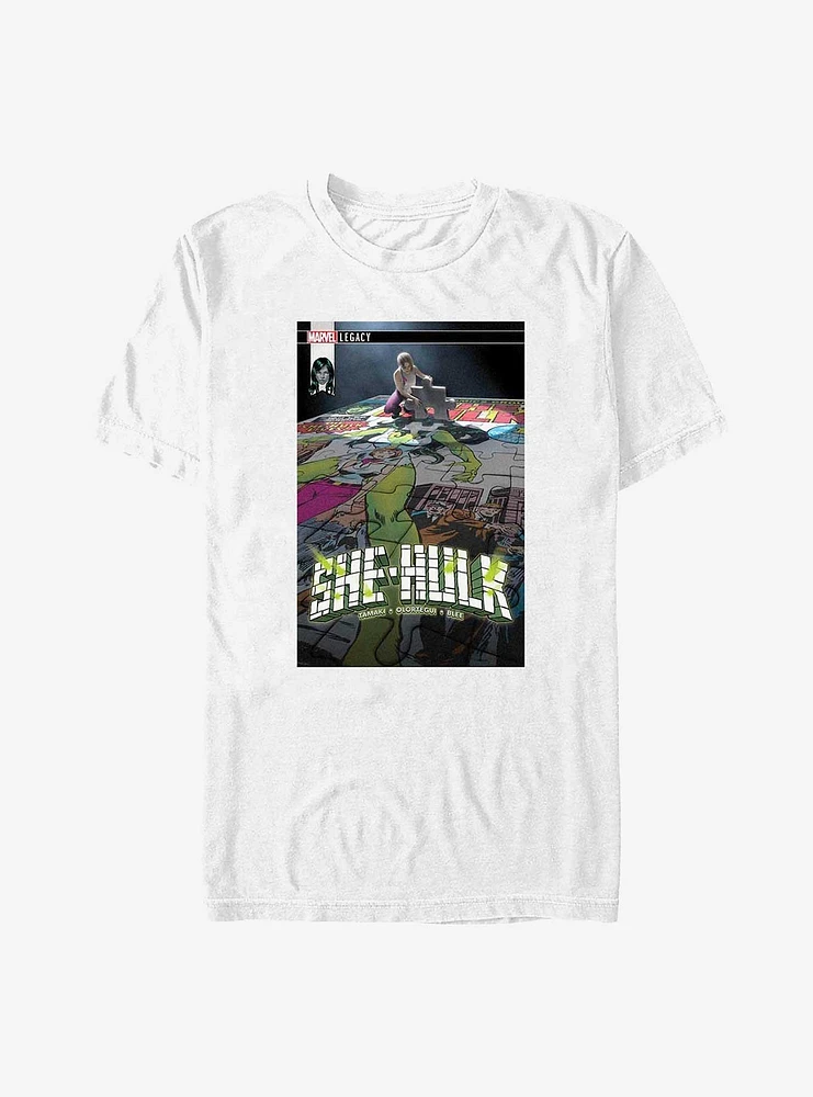 Marvel She Hulk Puzzle Comic Cover T-Shirt