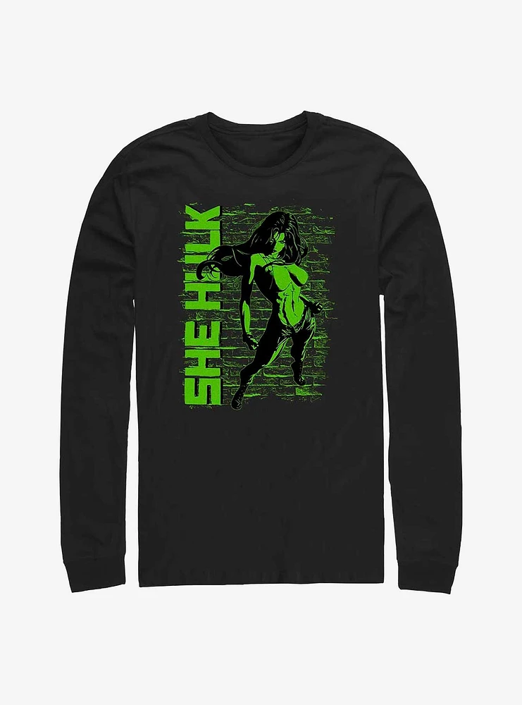 Marvel She Hulk Really Green Long-Sleeve T-Shirt