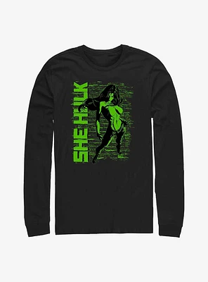 Marvel She Hulk Really Green Long-Sleeve T-Shirt