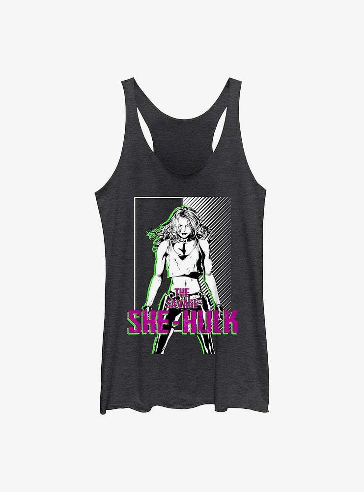 Marvel She Hulk Bad Raw Edge Girls Tank