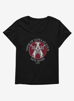 Fate: The Winx Saga Alfea Speckled Logo Womens T-Shirt Plus