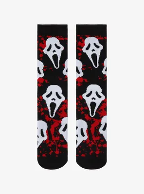 Scream Ghost Face Splatter Crew Socks