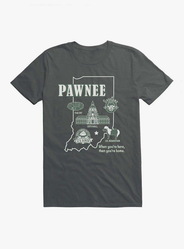 Parks And Recreation Pawnee Map T-Shirt