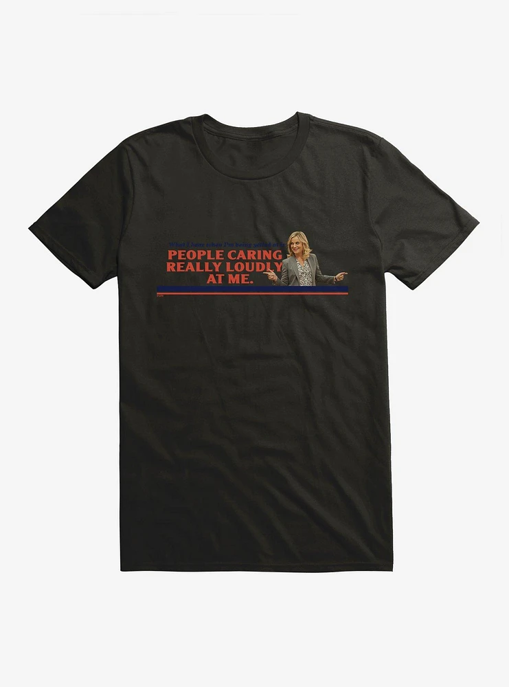 Parks And Recreation People Caring Loudly T-Shirt