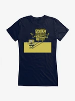 SpongeBob SquarePants Shadow Typography Girls T-Shirt
