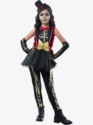 Circus Skeleton Girl Youth Costume