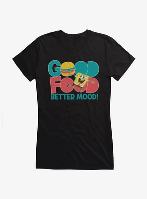 SpongeBob SquarePants Good Food Better Mood! Girls T-Shirt