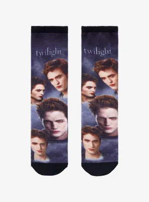 Twilight Edward Collage Crew Socks