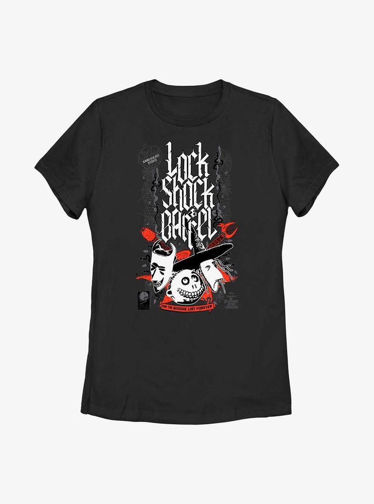 Disney The Nightmare Before Christmas Boogie List Womens T-Shirt