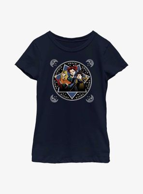 Disney Hocus Pocus Sanderson Sisters Cartoon Style Youth Girls T-Shirt