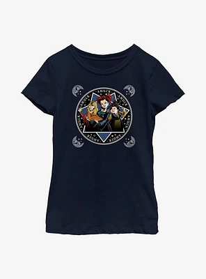 Disney Hocus Pocus Sanderson Sisters Cartoon Style Youth Girls T-Shirt